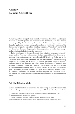 Genetic Algorithms