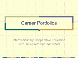 Career Portfolios