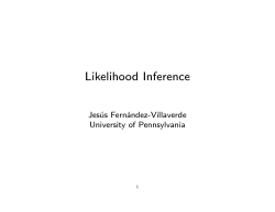 Likelihood Inference - Penn Economics