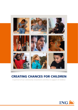 CREATING CHANCES FOR CHILDREN