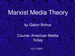 Marxist Media Theory