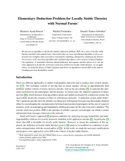 Elementary Deduction Problem for Locally Stable - MAT-UnB