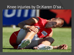 Knee injuries