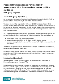 Personal Independence Payment (PIP) assessment