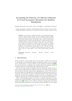 Accounting for Patterns of Collective Behavior in Crowd Locomotor
