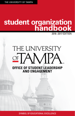 Student Organization and Advisor Handbook