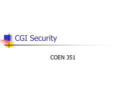 CGI Security - cse.scu.edu