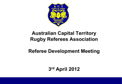 Referee Development