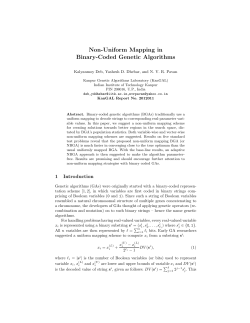 Non-Uniform Mapping in Binary-Coded Genetic