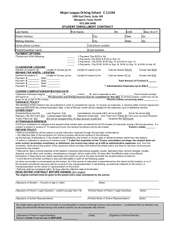 Major League Driving School C