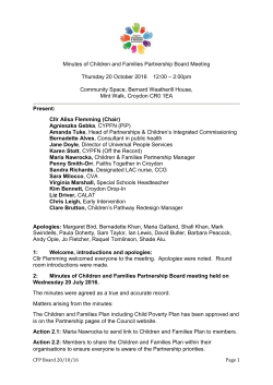Item 2 CFP Board 20.10.16 Minutes 20.7.16