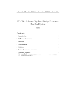 STLDD &ndash; Software Top Level Design Document: BaseBlockSystem