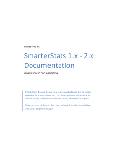 SmarterStats 1.x - 2.x Documentation