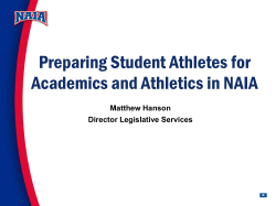 NAIA student athletes