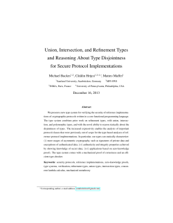 Union, Intersection, and Refinement Types and Reasoning About