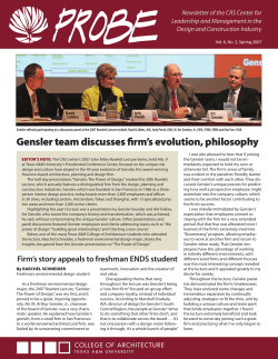 Gensler team discusses firm`s evolution, philosophy