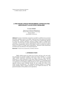 A Two-Phase Linear Programming Approach for Redundancy