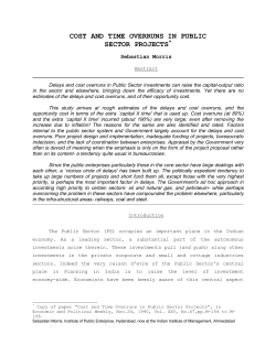 cost and time overruns in public sector projects