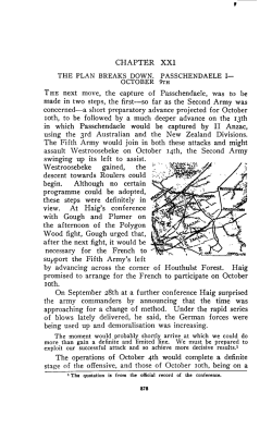 CHAPTER XX1 THE next move, the capture of Passchendaele, was