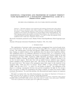 existence, uniqueness and properties of markov perfect nash