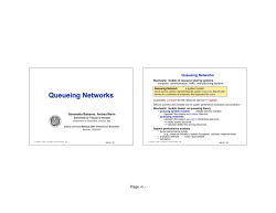 Queueing Networks