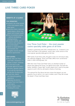 live three card poker
