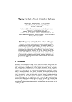 Aligning Simulation Models of Smallpox Outbreaks