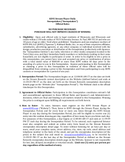 Official Rules - KS95 Live Stream