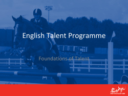 English Talent Programme