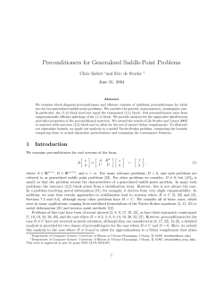 Preconditioners for Generalized Saddle-Point