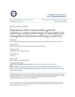 Experiences with a serious online game for exploring complex