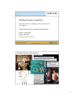 Building Dynamic Capabilities - Massachusetts Institute of Technology