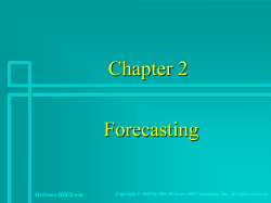 Introduction to Forecasting