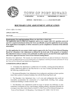 boundary line adjustment application