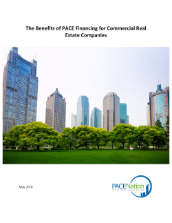 The Benefits of PACE Financing for Commercial Real