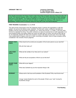 OT 18 C Lectionary Catechesis