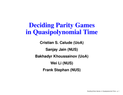 Deciding Parity Games in Quasipolynomial Time