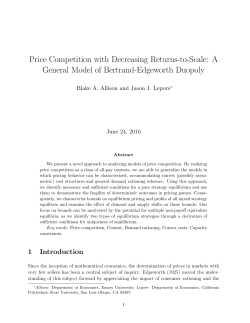 Price Competition with Decreasing Returns-to