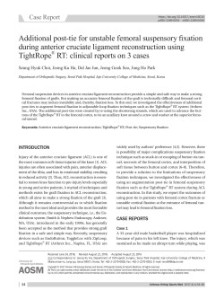 Additional post-tie for unstable femoral suspensory fixation during
