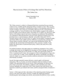 Macroeconomic Effects of Exchange Rate and Price Distortions. The