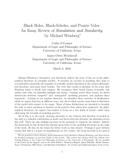 Black Holes, Black-Scholes, and Prairie Voles: An