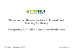Human Factors for Safety Actors in Air Traffic Management
