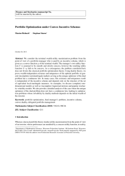 Portfolio Optimization under Convex Incentive Schemes