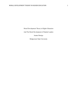 MORAL DEVELOPMENT THEORY IN HIGHER
