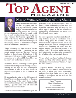 Top Agent Magazine Article - Feb. 2012