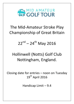 The Mid-Amateur Stroke Play Championship of Great