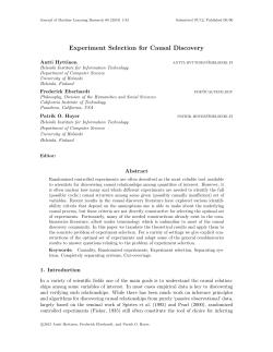 Experiment Selection for Causal Discovery