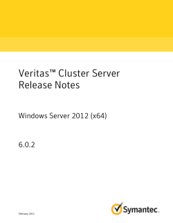 Veritas™ Cluster Server Release Notes