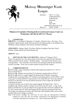 Medway News Youth League - Medway Messenger Youth League