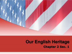 Our English Heritage